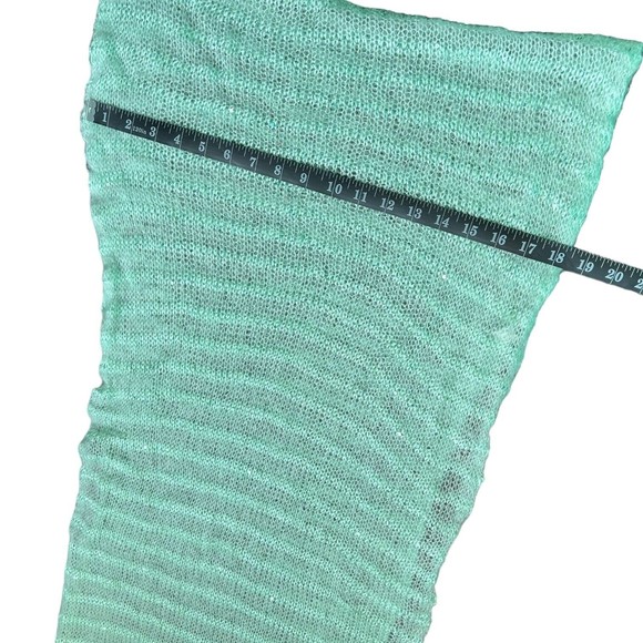 Mint Green Infinity Scarf With Sequins Lightweight Knit Loop Scarf Sparkly - Picture 6 of 9